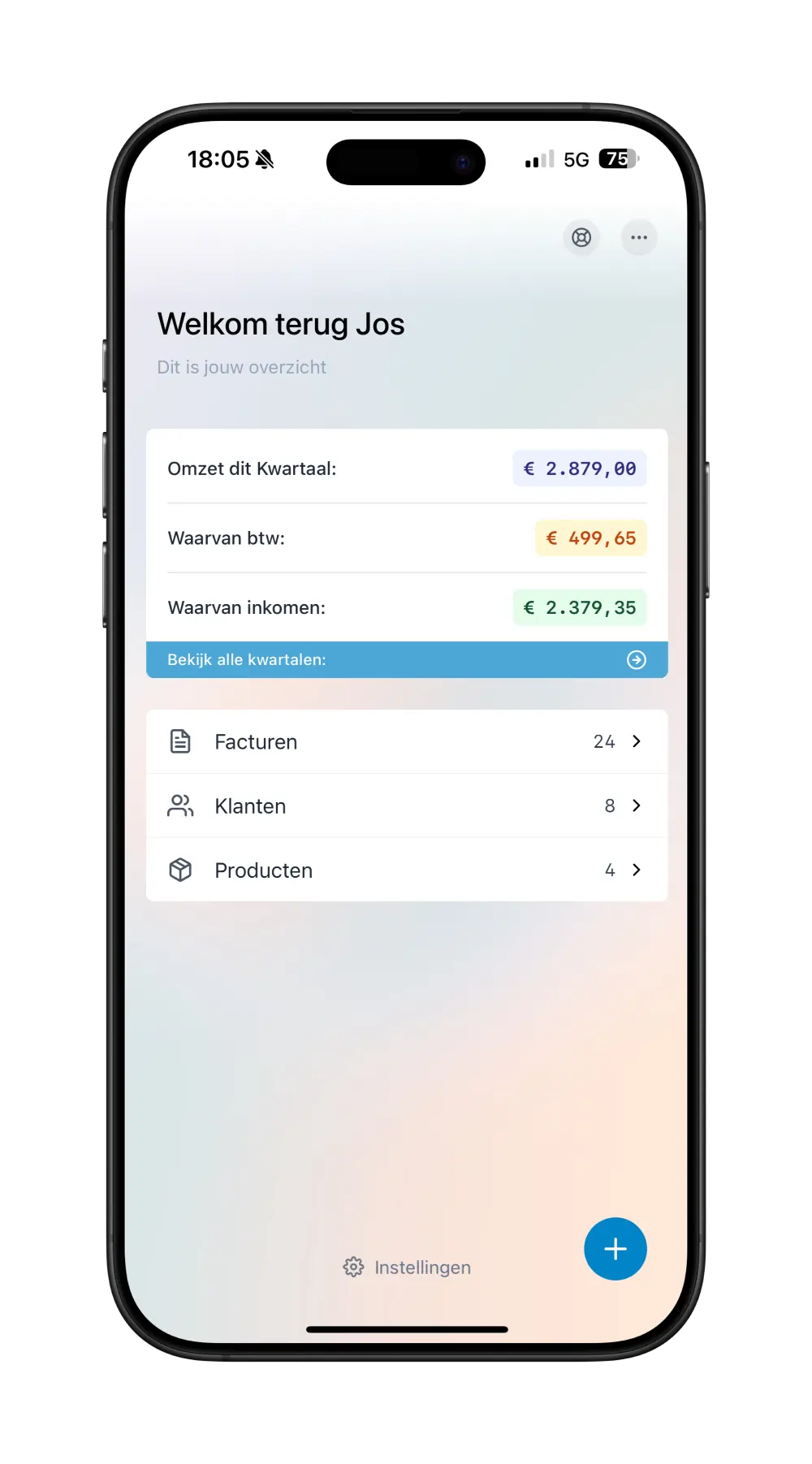 Factuurtje iPhone App Screenshot
